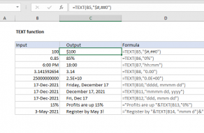 Convert Numbers To Text Excel Formula Exceljet